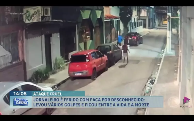 Jornaleiro é atacado a facadas por desconhecido e luta pela vida em Paraná