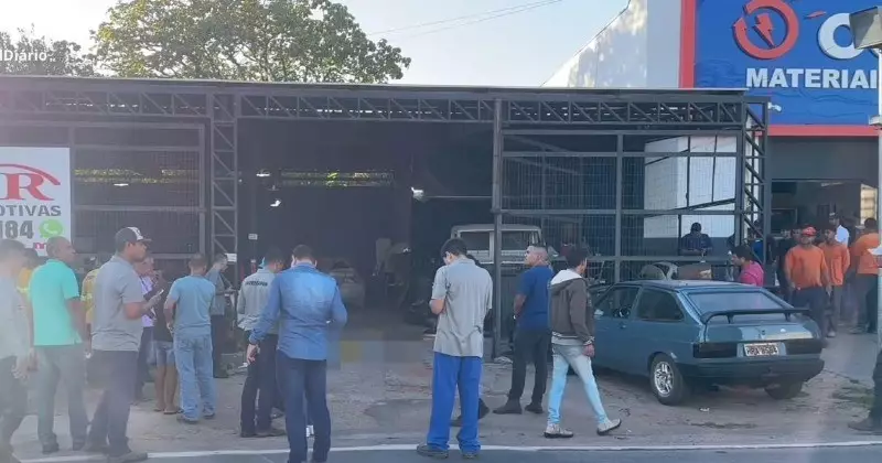 Jovem é assassinado a tiros em oficina de Mato Grosso: atirador fugiu em carro
