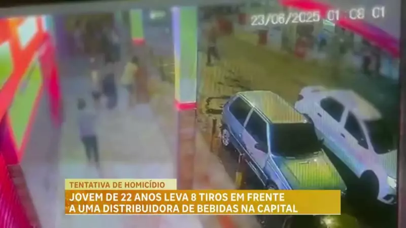 Jovem é baleado oito vezes em ataque brutal em frente a distribuidora em Belo Horizonte