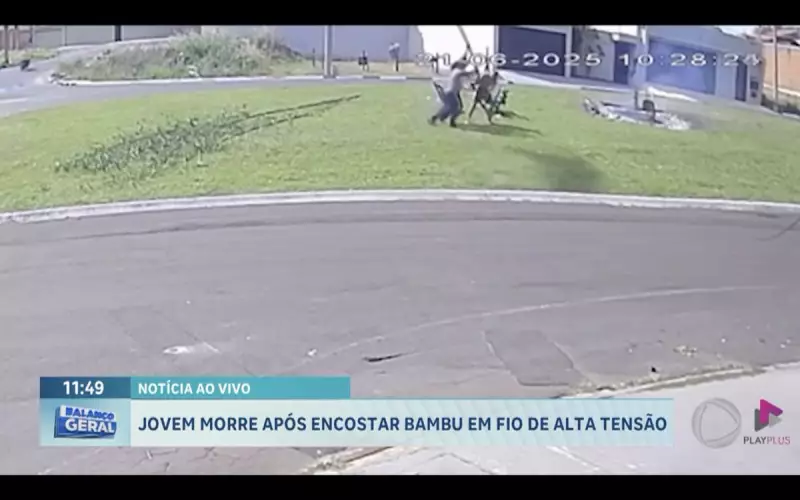 Jovem morre eletrocutado ao tocar bambu em fio de alta tensão no interior de SP