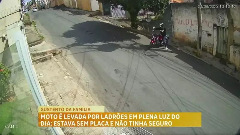 Jovem tem moto furtada um dia após compra em Belo Horizonte — veja o vídeo