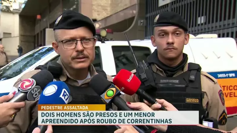 Jovens são presos após roubo de correntinhas em região nobre de BH; veja detalhes