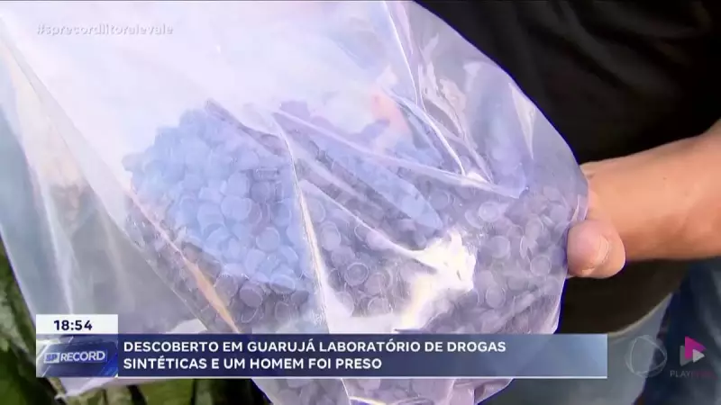 Laboratório de drogas sintéticas é descoberto pela polícia em Guarujá, SP