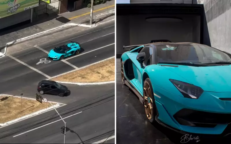 Lamborghini com cor rara chama atenção na web e é avaliada em R$ 10 milhões em Goiás