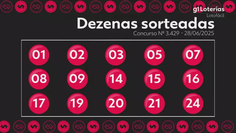 Lotofácil: Confira os números sorteados no concurso 3429 e veja se ganhou!