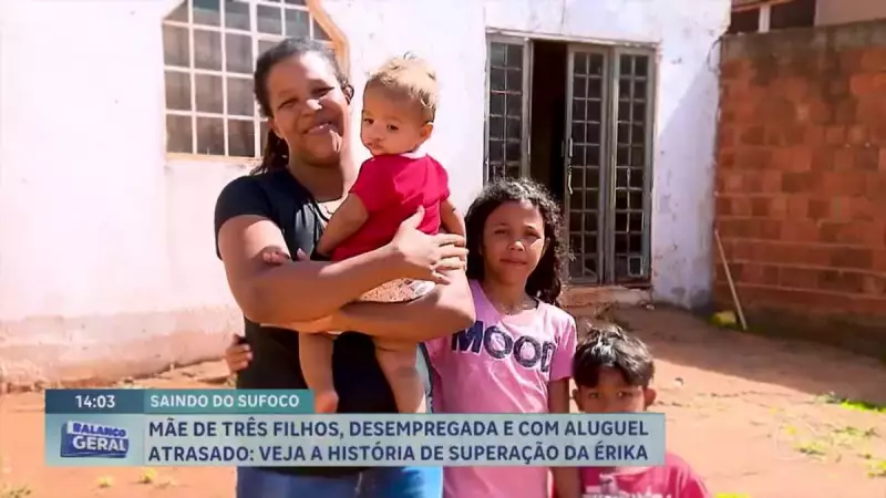 Mãe de três filhos supera dificuldades financeiras com ajuda do programa Saindo do Sufoco