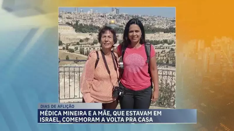 Mãe e filha mineiras retornam ao Brasil após dias de tensão em Israel durante bombardeios