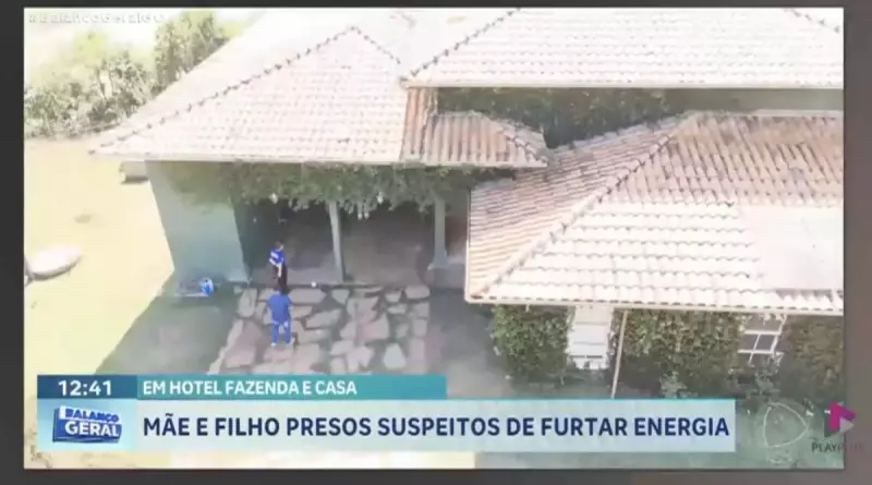 Mãe e filho são presos por furto de energia em hotel fazenda em Hidrolândia-GO