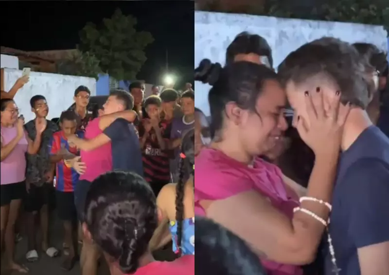 Mãe emocionante reencontra filho de 14 anos após sequestro e resgate no Piauí