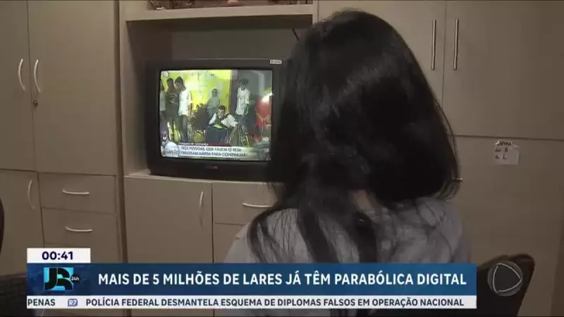 Mais de 5 milhões de famílias recebem instalação gratuita de parabólica digital