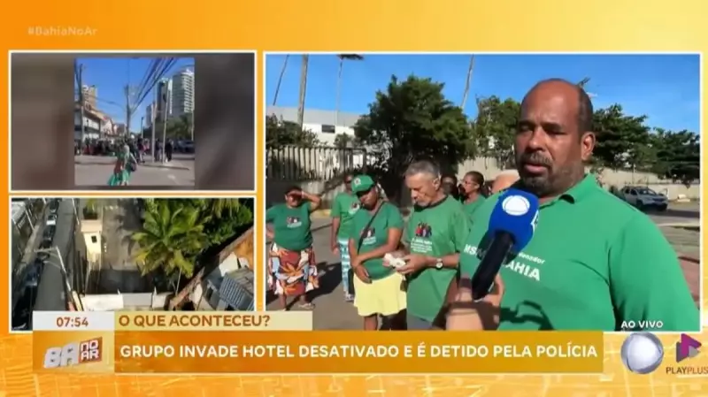 Mais de 700 famílias ocupam hotel abandonado em busca de moradia em Salvador
