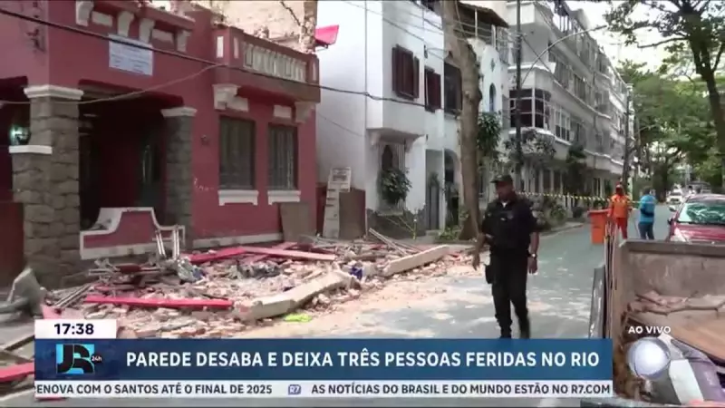 Marquise desaba no Rio de Janeiro e deixa três feridos: veja detalhes do acidente
