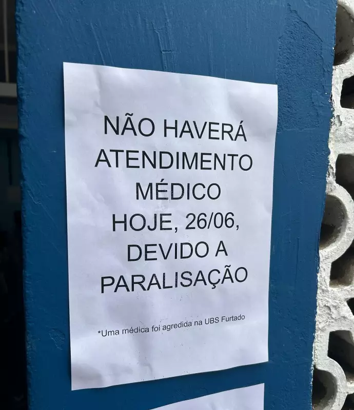 Médicos de UBSs em Juiz de Fora suspendem atendimentos após agressão a profissional