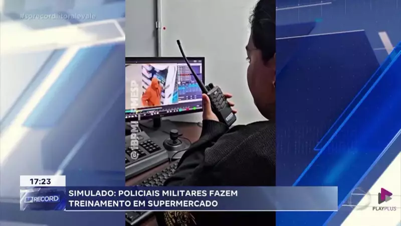 Militares realizam simulação de emergência em supermercado de São José dos Campos — veja como foi