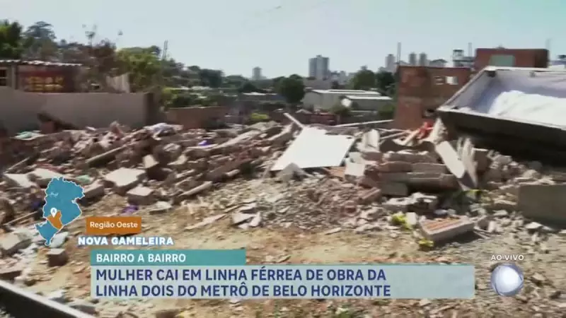 Moradora perde perna após cair em entulho de obra do metrô em BH: tragédia urbana