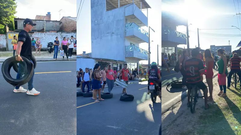 Moradores de Belém bloqueiam avenida em protesto contra falhas no atendimento do CRAS