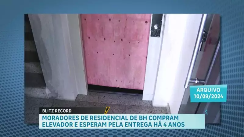 Moradores de Belo Horizonte esperam há quatro anos por elevador prometido em blitz recorde