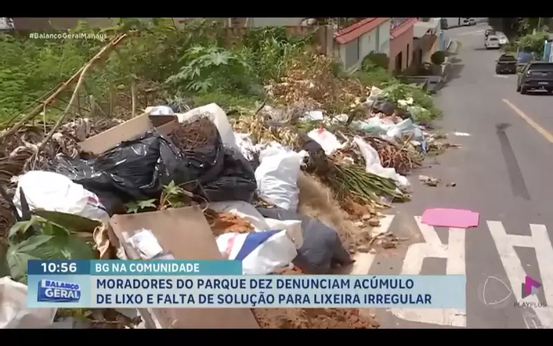Moradores do Parque 10 em Manaus sofrem com acúmulo de lixo e falta de ação da prefeitura