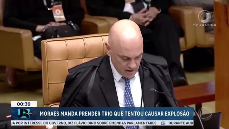 Moraes ordena prisão de condenados por tentativa de explosão em caminhão-tanque em Brasília