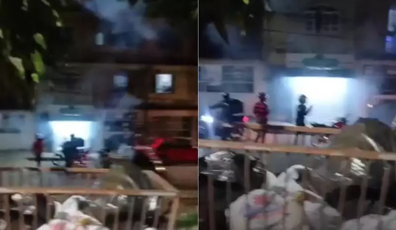 Motoboys soltam rojões em frente à casa de cliente após briga por marmita — Veja o vídeo
