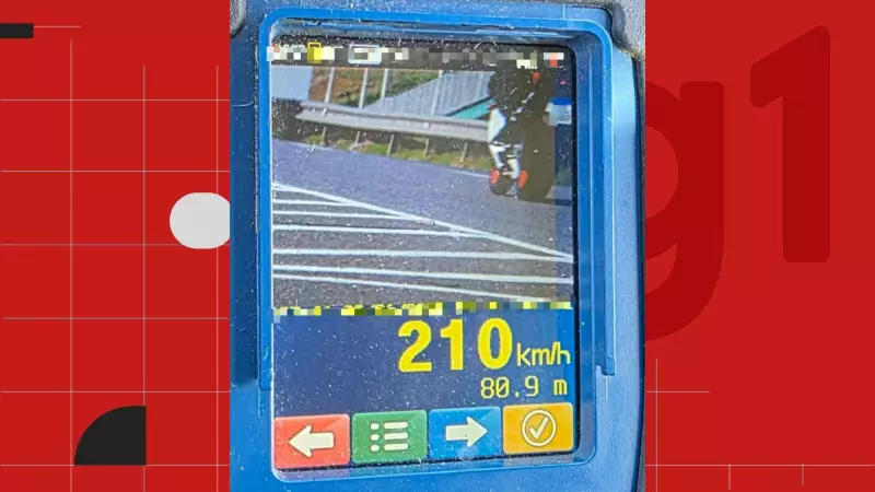 Motociclista é flagrado a 210 km/h na BR-101 em Guarapari: PRF apreende veículo