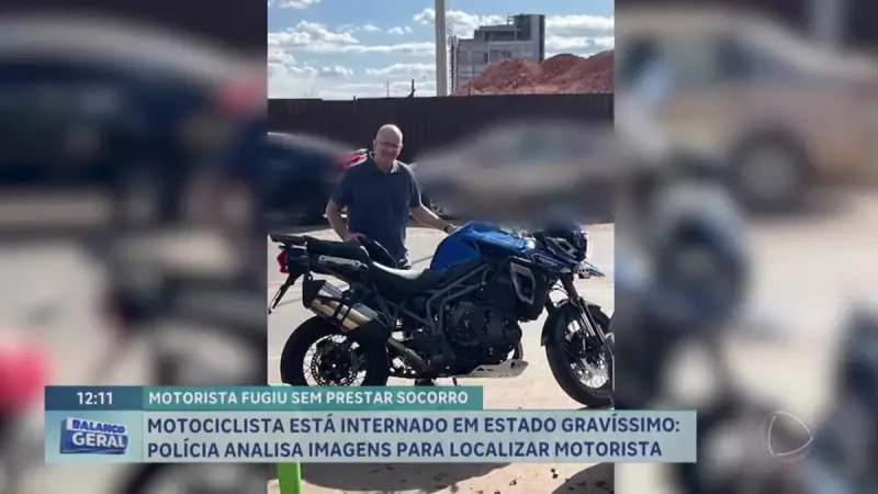 Motociclista fica gravemente ferido após colisão com motorista que fugiu em Brasília