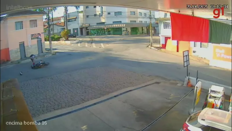 Motociclista sofre acidente grave após colisão com carro em Pouso Alegre, MG