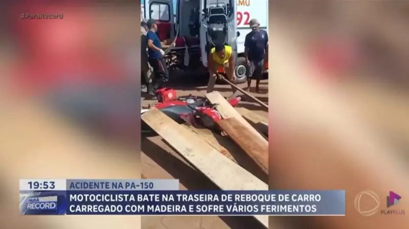 Motociclista sofre acidente grave após colisão com carrocinha na PA-150
