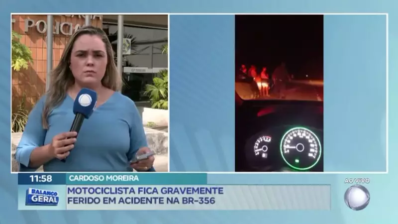 Motociclista sofre acidente grave na BR-356: estado de saúde é crítico