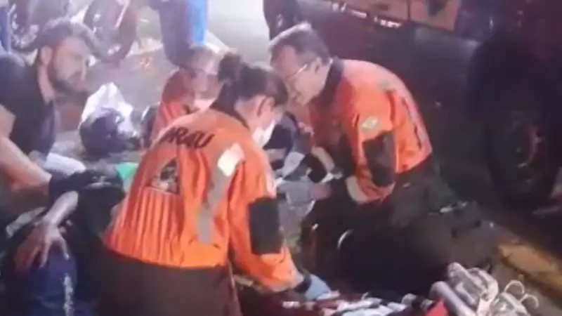 Motociclista sofre corte no pescoço por linha com cerol e fica em estado grave em Campinas