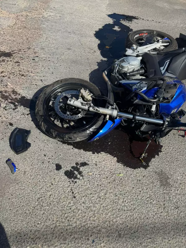Motociclista sofre múltiplas fraturas em grave acidente em Pirapora (MG)