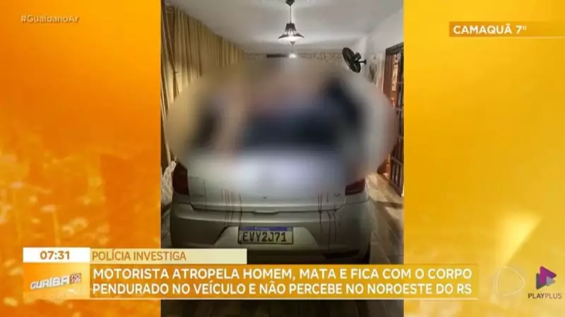 Motorista atropela pedestre e só percebe acidente após rodar quilômetros na RS-344