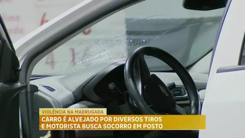 Motorista de aplicativo é baleado em BH e busca ajuda em posto de combustível — veja detalhes