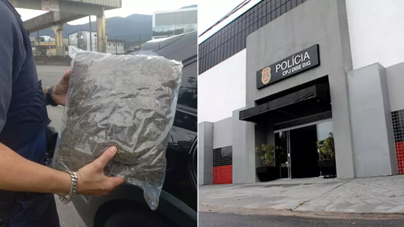 Motorista de carro de luxo é preso com maconha em Praia Grande, SP