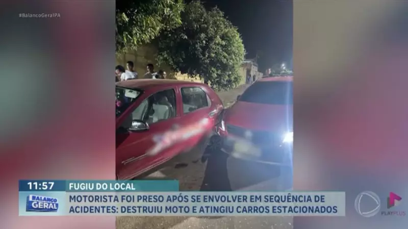 Motorista embriagado causa série de acidentes em Paragominas, PA — veja o vídeo chocante!