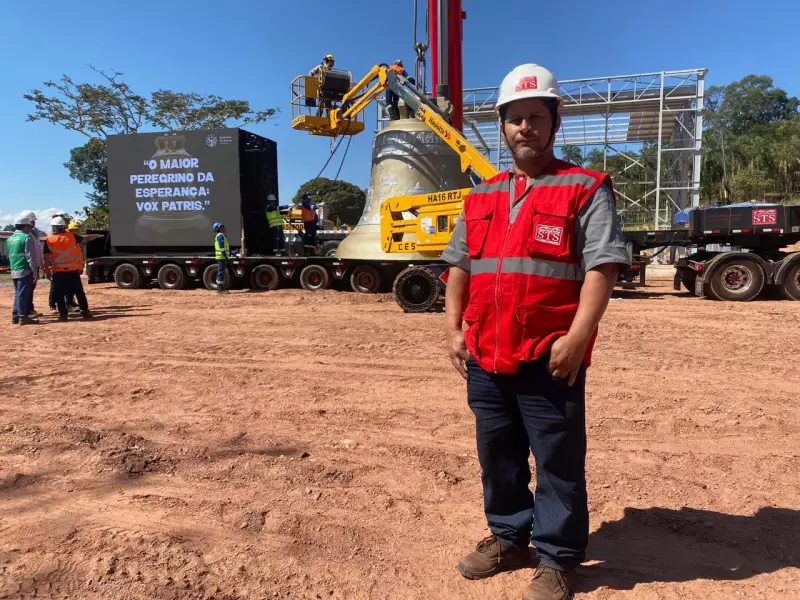 Motorista relata desafios ao transportar o maior sino do mundo por 2 mil km: 'Missão cumprida com honra'