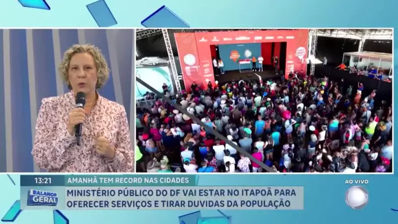 MP-DF leva serviços gratuitos à comunidade do Itapoã durante evento Record nas Cidades