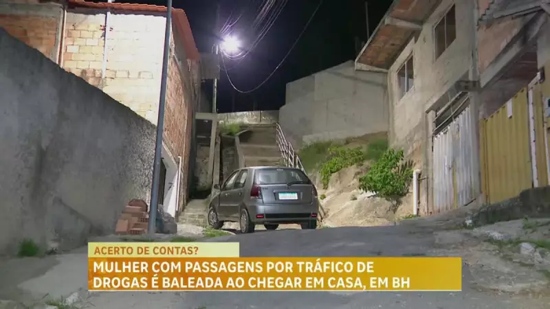 Mulher com histórico de tráfico é baleada ao chegar em casa em Belo Horizonte