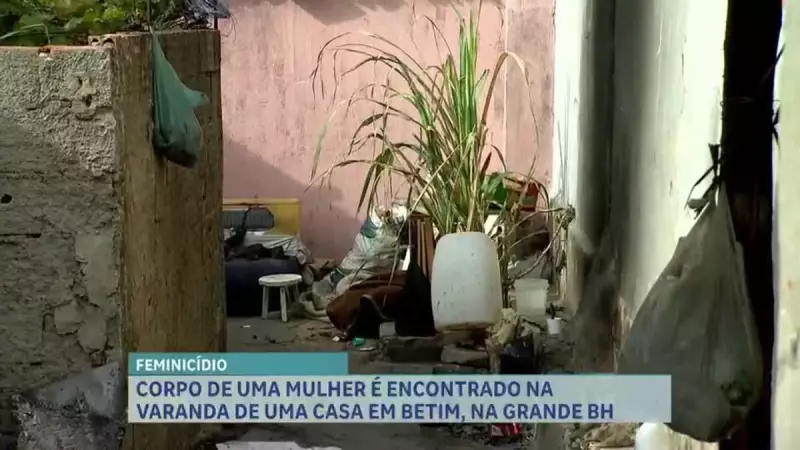 Mulher é encontrada morta em varanda de casa em Betim; suspeito é preso