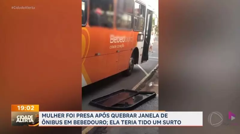 Mulher é presa após depredar ônibus em Bebedouro, SP: veja detalhes do caso