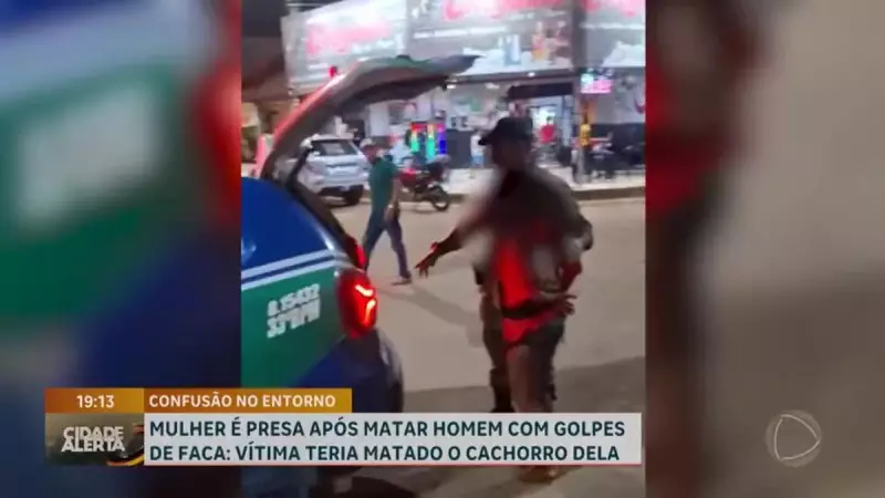 Mulher é presa após esfaquear homem em suposta briga por roubo de cachorro no DF