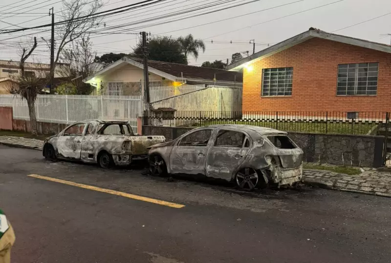Mulher é presa após incendiar carros em Curitiba: veja o vídeo