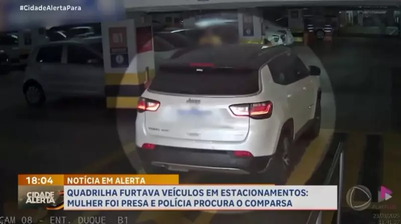 Mulher é presa por integrar quadrilha especializada em furtos de veículos em estacionamentos
