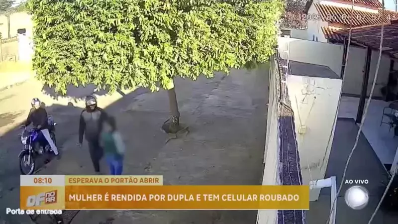 Mulher é rendida e tem celular roubado por dupla no Entorno do DF — Veja detalhes