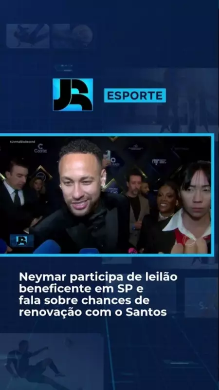Neymar abre o jogo sobre possível renovação com o Santos em leilão emocionante
