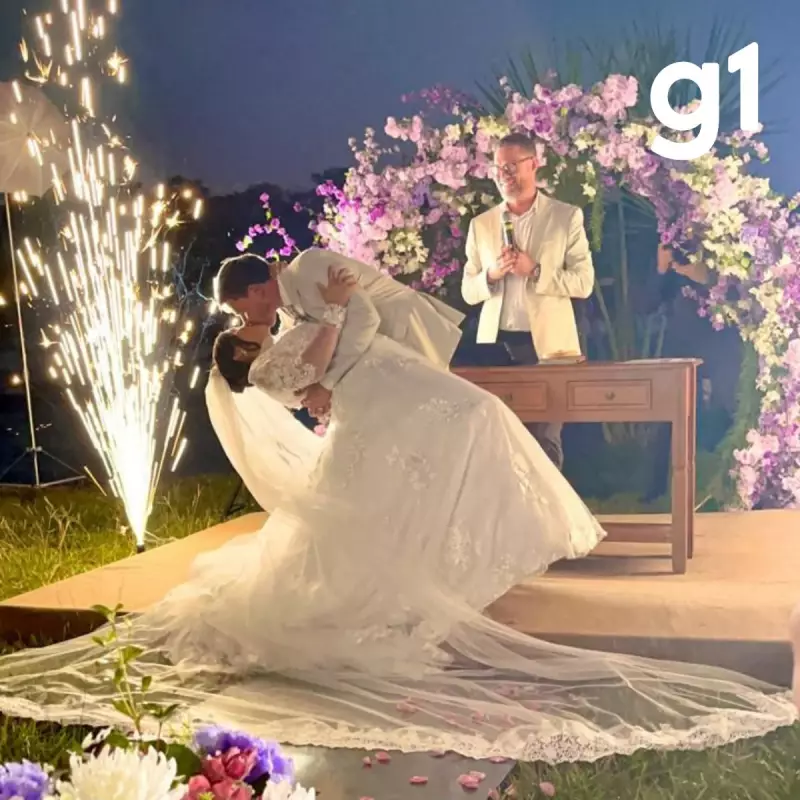Noiva chega de ambulância ao casamento em MT e vídeo viraliza nas redes