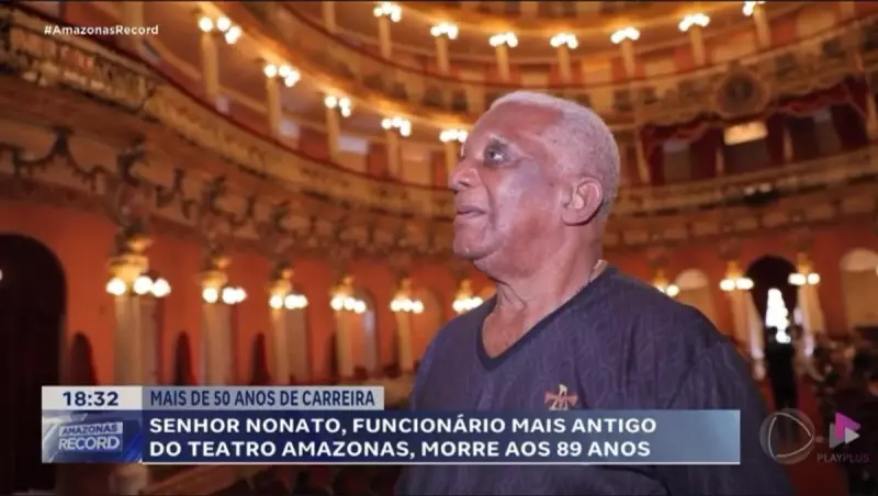 Nonato Pereira, o guardião do Teatro Amazonas, morre aos 89 anos: uma vida dedicada à cultura