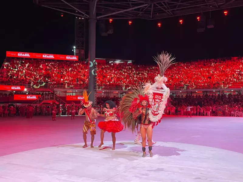 Nova porta-estandarte do Garantido brilha em ensaio técnico no Bumbódromo e conta sobre ansiedade para estreia no Festival