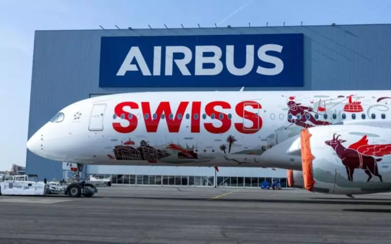 Novo A350 da Swiss é revelado em Toulouse com decoração temática de dragões, ursos e até Freddie Mercury