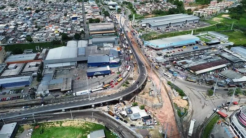 Novo trecho do Viaduto Rei Pelé é liberado para motoristas a partir desta terça-feira (17)
